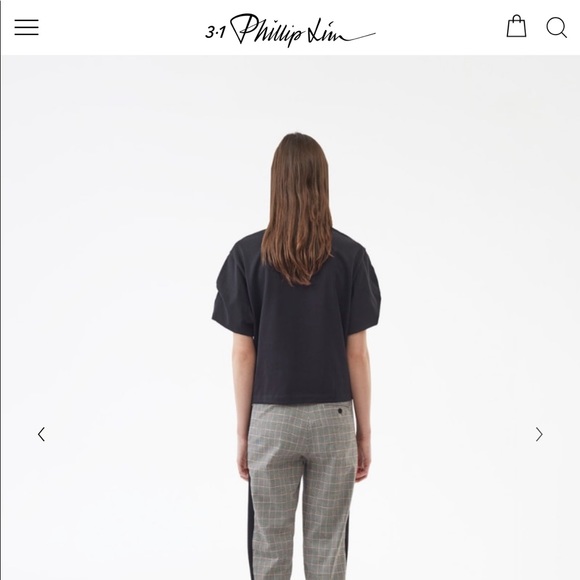 NEW Phillip Lim Wool Checked jogger - Picture 3 of 3